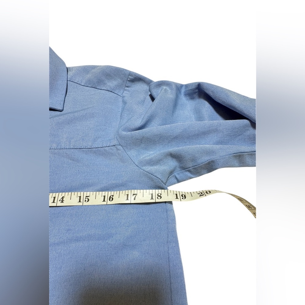 Zara Basic Oxford Light Blue Button Down Shirt Wo… - image 5